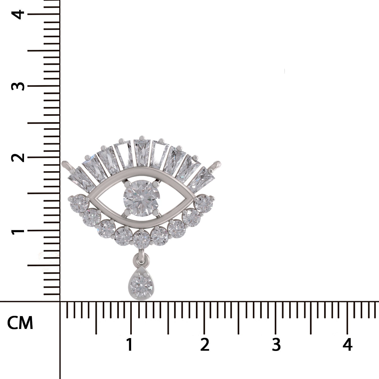 Radiant Evil Eye Diamond Necklace