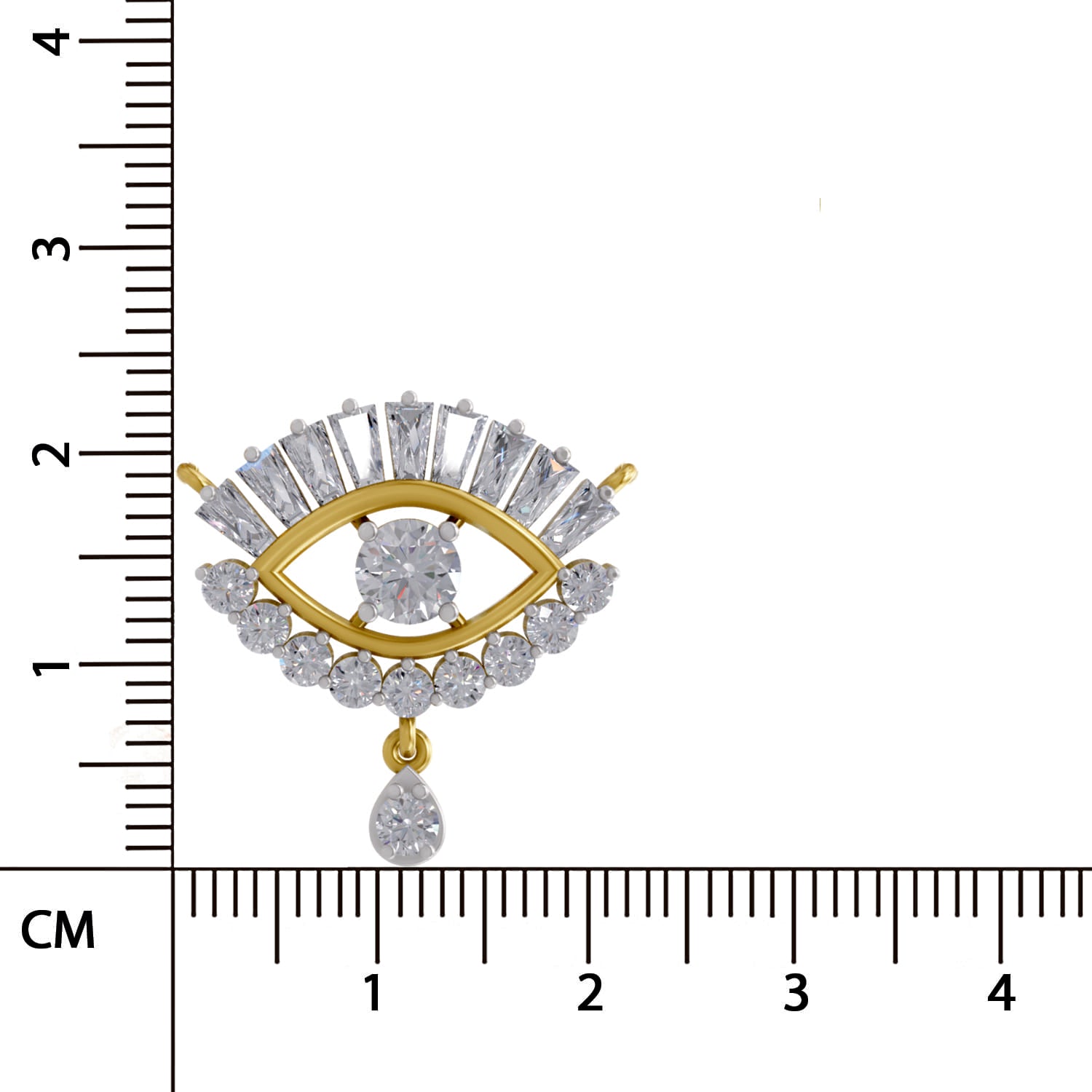 Radiant Evil Eye Diamond Necklace