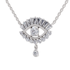 Radiant Evil Eye Diamond Necklace