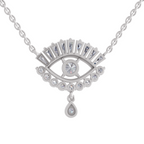 Radiant Evil Eye Diamond Necklace