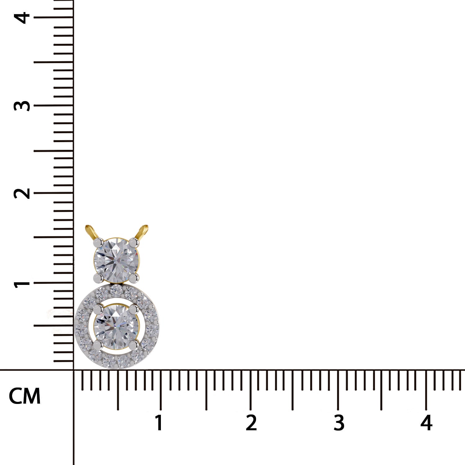 Celestial Two-Stone Diamond Necklace