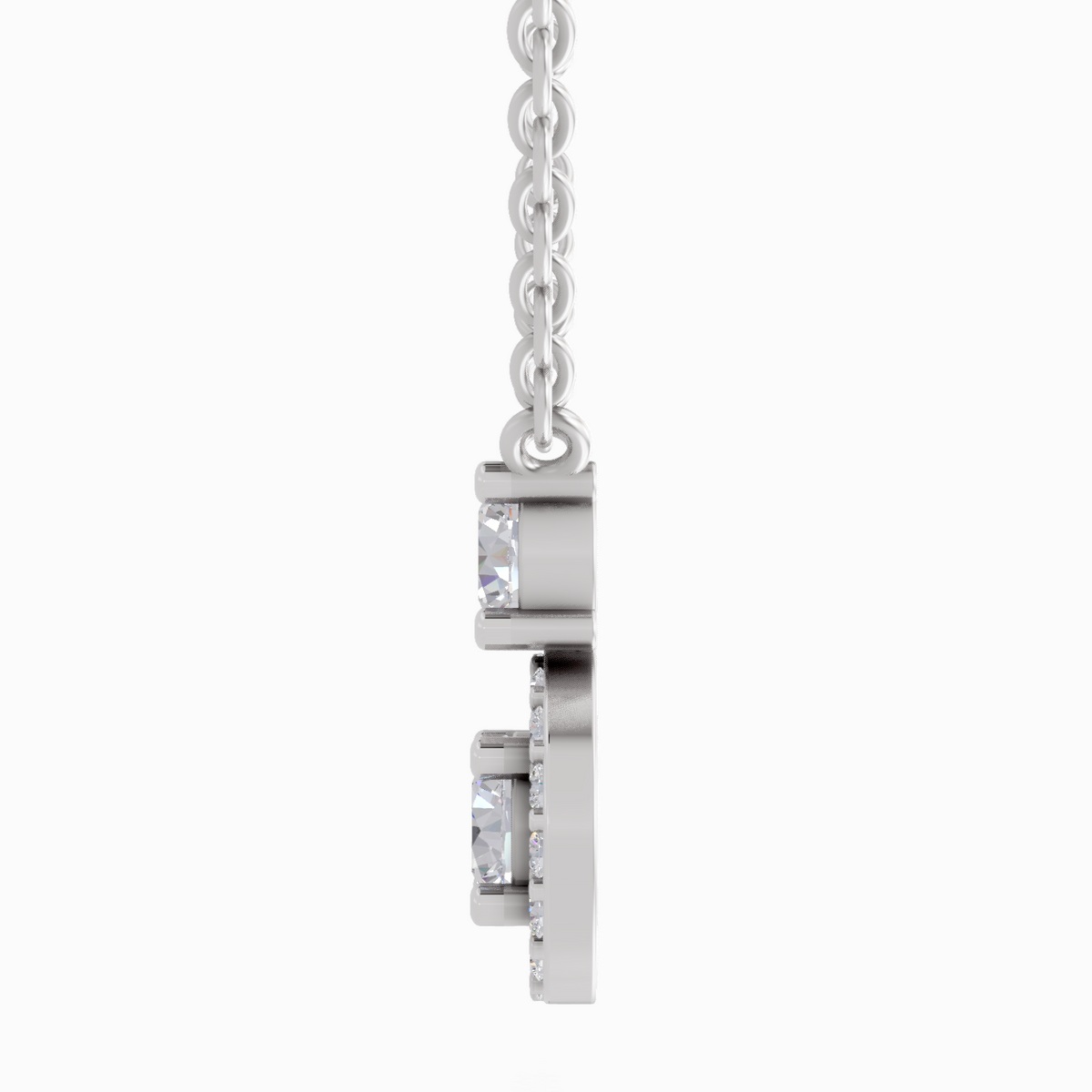 Celestial Two-Stone Diamond Necklace