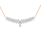 5.94 Carat Diamond Laurel Pendant Necklace 14K - Rose Gold