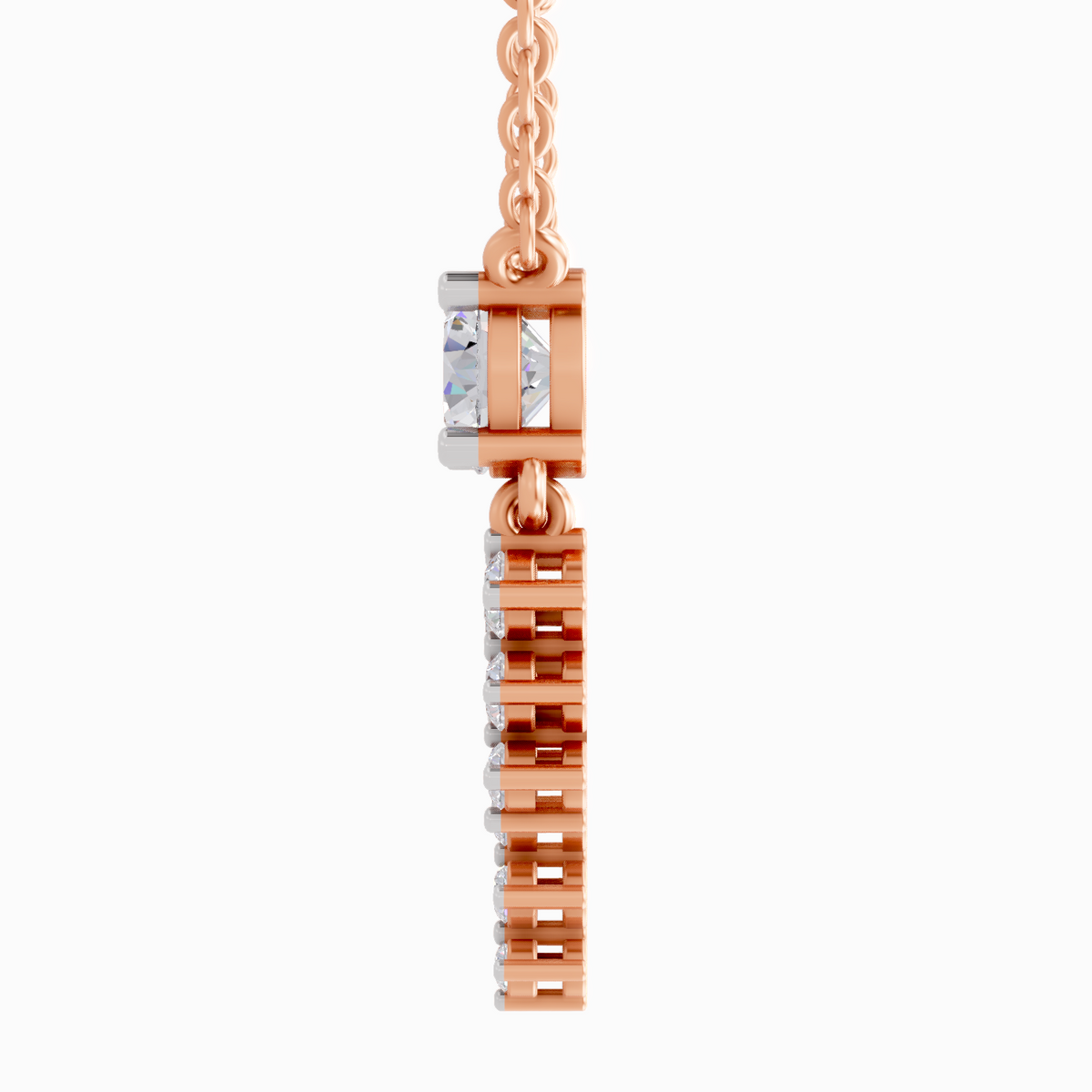 Opulent Cascade Diamond Necklace