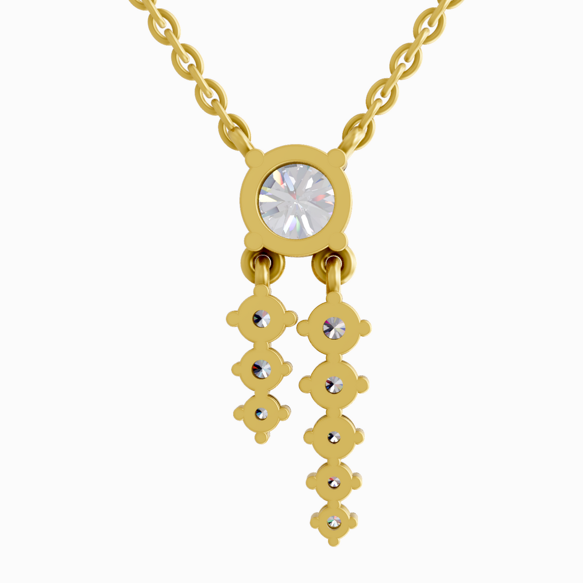 Opulent Cascade Diamond Necklace