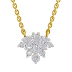 1.03 Carat Frost Bloom Pendant Necklace 14K