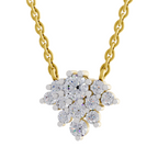 1.03 Carat Frost Bloom Pendant Necklace 14K