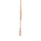 Exquisite Pear Floral Diamond Necklace