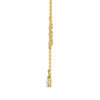 Exquisite Pear Floral Diamond Necklace