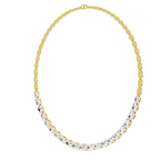 Lab Grown Diamond 19.46 Carat Oval Shape Diamond Necklace 14KY