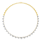 19.24 Carat 14K Gold Harmony Elegant Choker Necklace