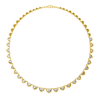 19.24 Carat 14K Gold Harmony Elegant Choker Necklace