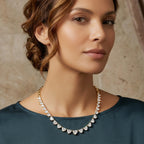 19.24 Carat 14K Gold Harmony Elegant Choker Necklace