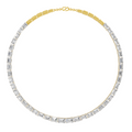 37.53 Carat 14K Gold Emerald Line With Brillant Y Drop