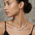 37.53 Carat 14K Gold Emerald Line With Brillant Y Drop