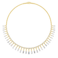 9.63 Carat 14K Gold Aira Emerald Cascade Necklace