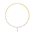 12.02 Carat 14K Gold Bagutte Necklace