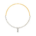 16.82 Carat 14K Gold Line Drop Necklace
