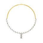 16.82 Carat 14K Gold Line Drop Necklace