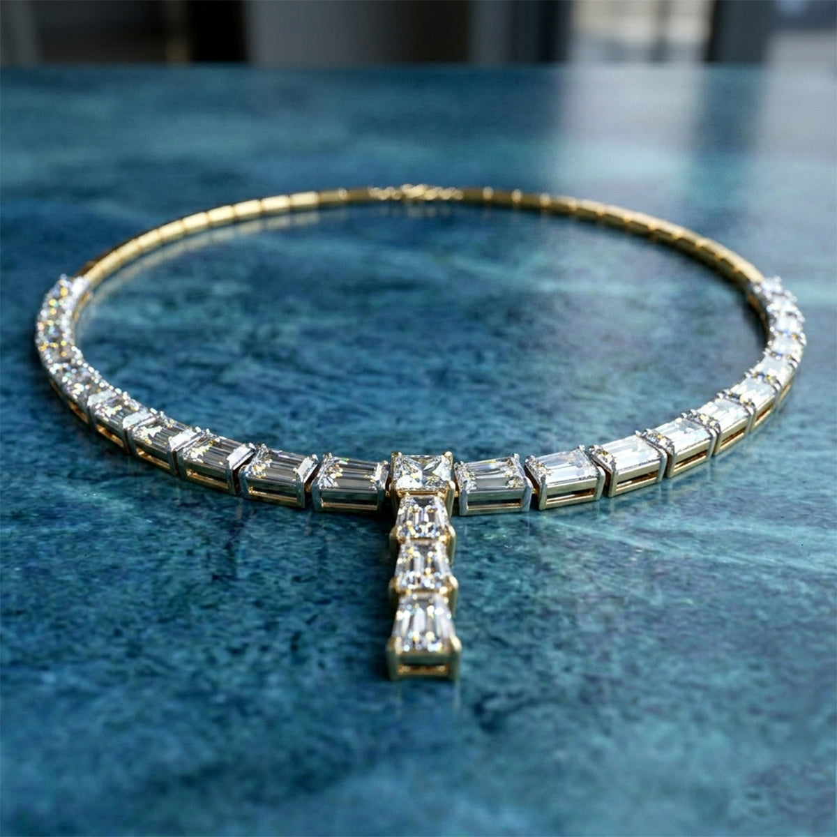 29.26 Carat 14K Gold Elegance Y Drop