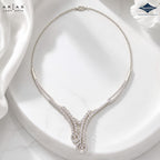 Sparkles Arias by Lara Dutta Swirling Ribbon Diamond Necklace