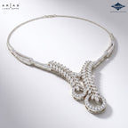 Sparkles Arias by Lara Dutta Swirling Ribbon Diamond Necklace
