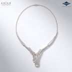 Sparkles Arias by Lara Dutta Swirling Ribbon Diamond Necklace