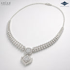Sparkles Arias by Lara Dutta Regal Lacework Diamond Necklace Set