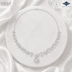 Sparkles Arias by Lara Dutta Swirling Blossom Diamond Necklace Set
