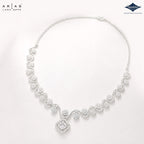 Sparkles Arias by Lara Dutta Swirling Blossom Diamond Necklace Set