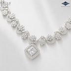 Sparkles Arias by Lara Dutta Swirling Blossom Diamond Necklace Set