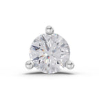0.08 Carat 3 Prong Solitaire Diamond Nose Pin 14K - White Gold