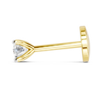 0.07 Carat Solitaire Diamond Nose Pin 14K