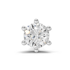 0.14 Carat Solitaire Six Prong Diamond Nose Pin 14K - Rose Gold
