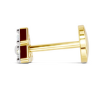 0.08 Carat Trinity Bloom Diamond Nose Pin 14K