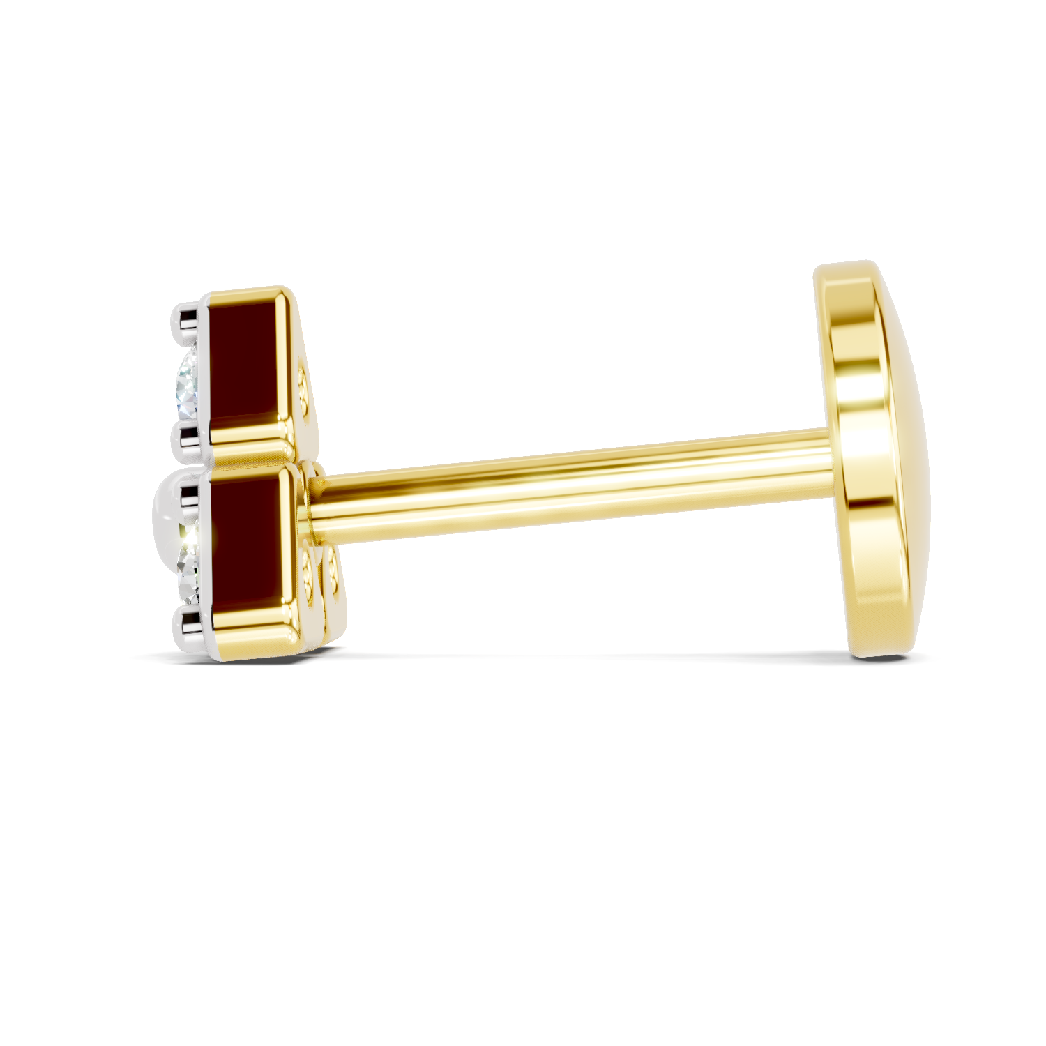 0.08 Carat Trinity Bloom Diamond Nose Pin 14K