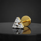 Graceful Bloom Trinity Diamond Nose Pin