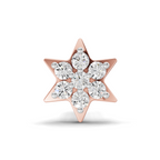 0.03 Carat Star Flatback Nosepin 14K - Rose Gold