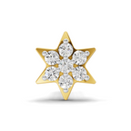 0.03 Carat Star Flatback Nosepin 14K