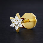 Opulent Star Diamond Nose Pin