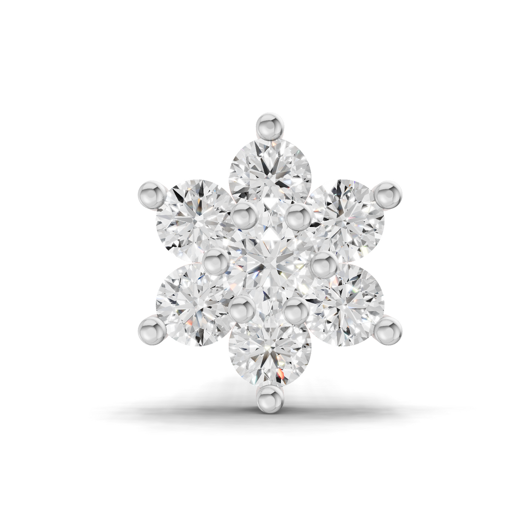 0.11 Carat Stellar Diamond Nose Pin 14K Screw