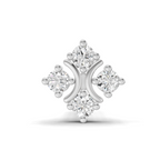 0.04 Carat Round Star Shape Diamond Nose Pin 14K - White Gold