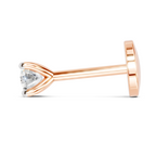 0.06 Carat Classic Solitaire Diamond Nose Pin 14K - Rose Gold