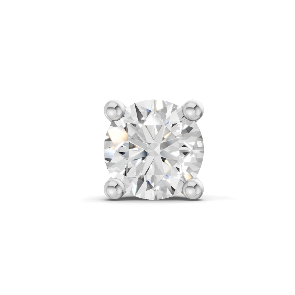0.06 Carat Classic Solitaire Diamond Nose Pin 14K - Rose Gold