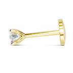 0.06 Carat Classic Solitaire Diamond Nose Pin 14K