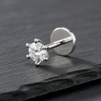 Elegant Solitaire Diamond Nose Pin