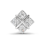 0.09 Carat Four Stone Solitaire Diamond Nose Pin 14K - White Gold
