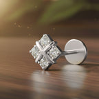 Majestic Solitaire Diamond Nose Pin