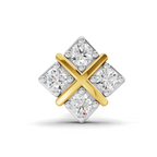 0.09 Carat Four Stone Solitaire Diamond Nose Pin 14K