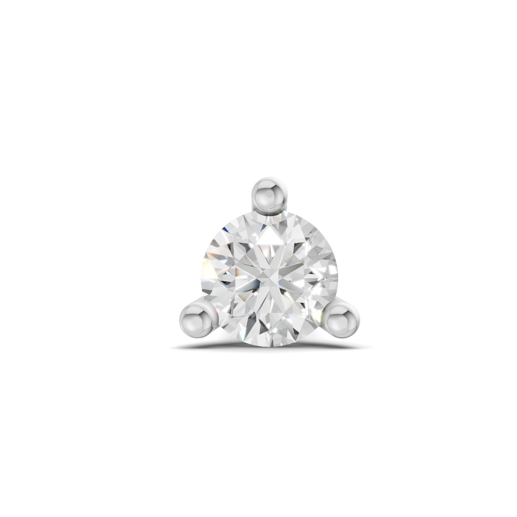 0.2 Carat Diamond Nose Pin 14K - White Gold